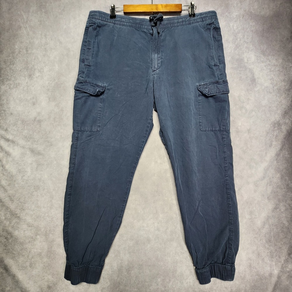 Lucky Brand Mens Blue Ripstop Cargo Joggers Pants Size 36 7M20909